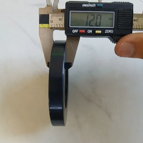 đĩa nhôm tròn oval anode sẵn lỗ ốc M5 dày 12mm đường kính 89 tháo máy mặt bích