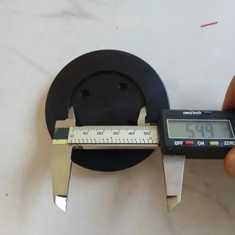đĩa nhôm tròn oval anode sẵn lỗ ốc M5 dày 12mm đường kính 89 tháo máy mặt bích