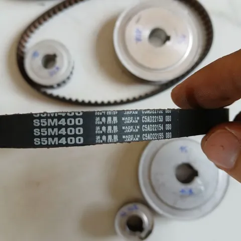 [S5M] combo 2 pulley răng + dây đai răng bước 5 bản 10mm đồng bộ timing