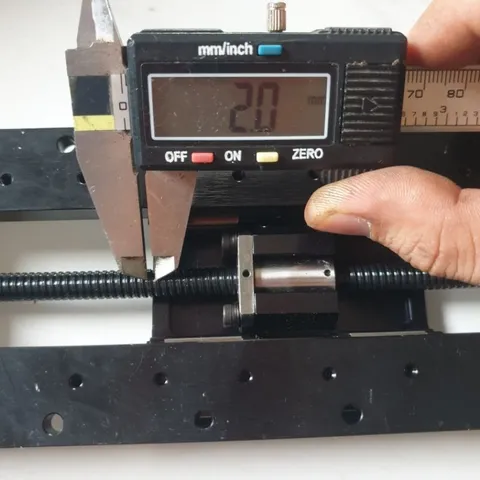trục z bàn trượt ray bản 9 dài 230 hành trình 150 vít me bi phi 8 bước 2 won Korea chế bàn xy phay tiện mini cnc