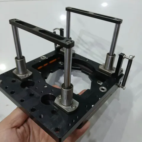 bộ khung nâng hạ ép dập có chốt định vị 4 trượt tròn misumi 8mm hành trình 52mm