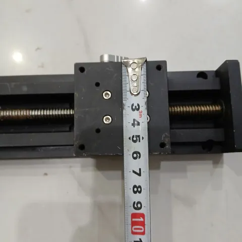 bộ trượt mang cá nhôm đen hành trình 150mm có khóa mặt bích vuông 60x60