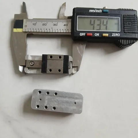 cặp ray bản 7 sẵn đế nhôm hành trình 13mm tháo máy chế tay hàn gọt cell pin 18650