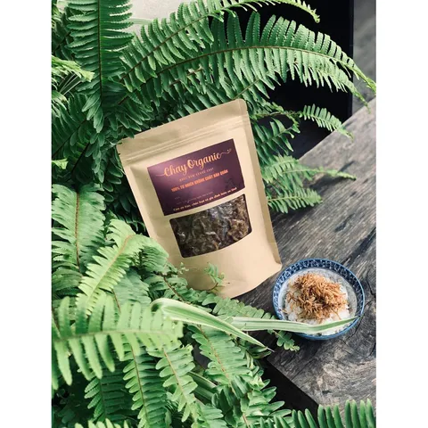 300g Ruốc nấm hữu cơ Bếp Gấu Ca làm từ chân nấm Organic Phú Gia, món chay ngon, thuần chay, chà bông nấm