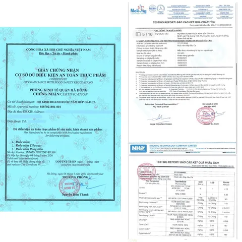 Chà bông nấm Việt- Bếp Gấu Ca vị truyền thống, ruốc nấm hương chay đậm đà, thơm ngon