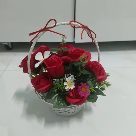 Giỏ hoa mini 10 bông quà tặng 20/10