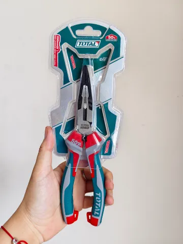 Kìm Nhọn Mũi Cong TOTAL THT241808S 200mm/8 Inch – Trợ Lực Giảm 50% Công Sức, Thép Cr-V Cao Cấp