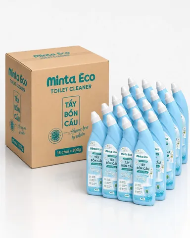 Tẩy bồn cầu Minta Eco - Hương hoa dễ chịu - chai 800ml