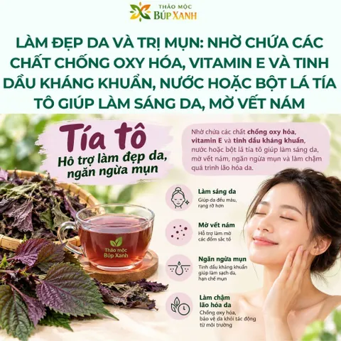 Tía Tô Khô 1KG Sạch, Thơm | Lá Tía Tô Khô Hàng Mới | Trà Tía Tô Thảo Mộc Búp Xanh