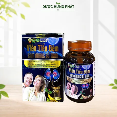 Viên Tiểu Đêm Sâm Nhung Bổ Thận giúp bổ thận, giúp tăng chức năng thận, giảm tiểu đêm, tiểu không tự chủ hộp 30 viên