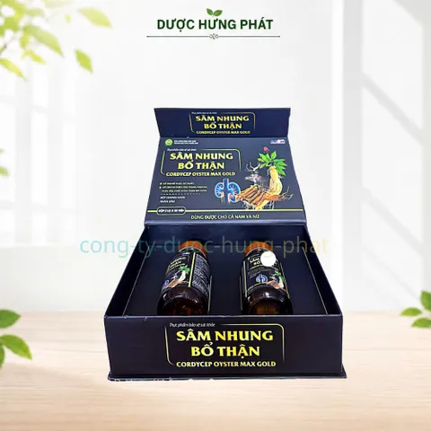 Viên uống Sâm Nhung Bổ Thận Cordycep Oyster Max Gold giúp bổ huyết, tăng lực, bổ thận, dưỡng thận hộp 60 viên