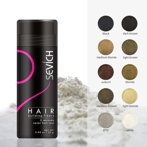 SEVICH Bột Phủ Dày Tóc Che Hói Và Đường chân tóc sevich Lọ 25g