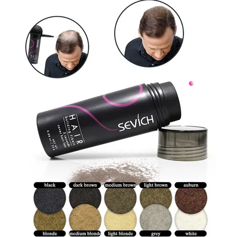 SEVICH Bột Phủ Dày Tóc Che Hói Và Đường chân tóc sevich Lọ 25g