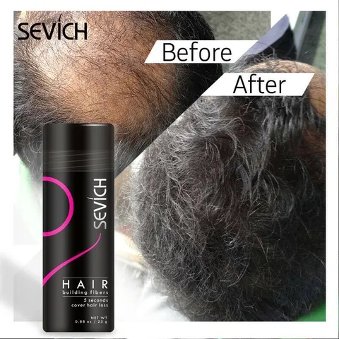 SEVICH Bột Phủ Dày Tóc Che Hói Và Đường chân tóc sevich Lọ 25g