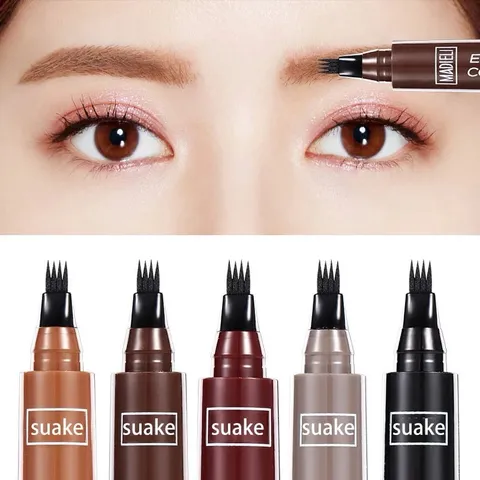 Bút chì Kẻ Mày phẩy sợi 4D không lem và lâu trôi Suake