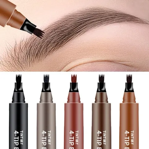 Bút chì Kẻ Mày phẩy sợi 4D không lem và lâu trôi Suake
