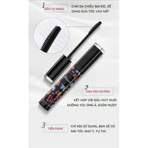 Mascara chải tóc con, Cọ vuốt tóc con vào nếp cho tóc xơ rối