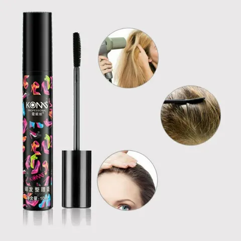 Mascara chải tóc con, Cọ vuốt tóc con vào nếp cho tóc xơ rối