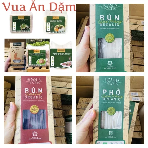 BÚN GẠO TƯƠI PHỞ GẠO TƯƠI HỮU CƠ SẤY KHÔ HOA SỮA / VIETSUISSE / HASABIO cho bé và cả nhà