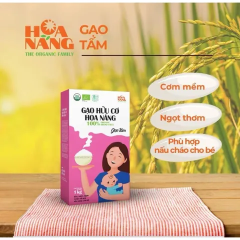 Gạo Hữu Cơ Hoa Nắng / Gạo Japonica Hoa nắng cho bé ăn dặm