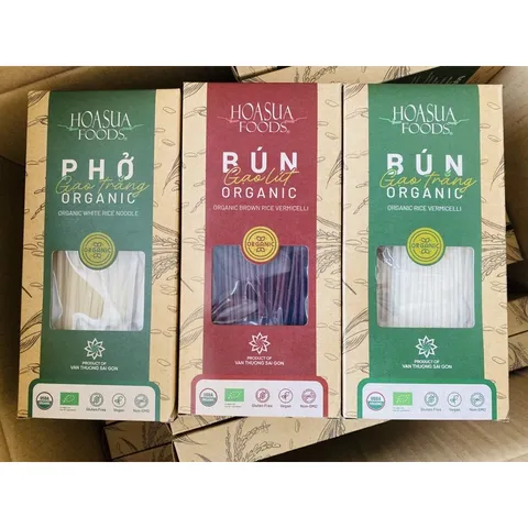BÚN GẠO TƯƠI PHỞ GẠO TƯƠI HỮU CƠ SẤY KHÔ HOA SỮA / VIETSUISSE / HASABIO cho bé và cả nhà