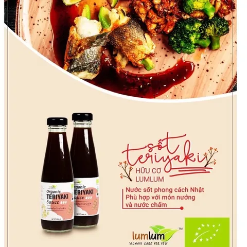Sốt Teriyaki Hữu Cơ Lumlum cho bé ăn dặm từ 1 tuổi