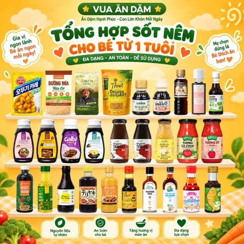 Tổng Hợp Sốt Nêm TERIYAKI, DẦU HÀO, KABAZAKI, MẬT THNOT / Gia Vị Nấu Ăn Cho Bé Từ 1 Tuổi