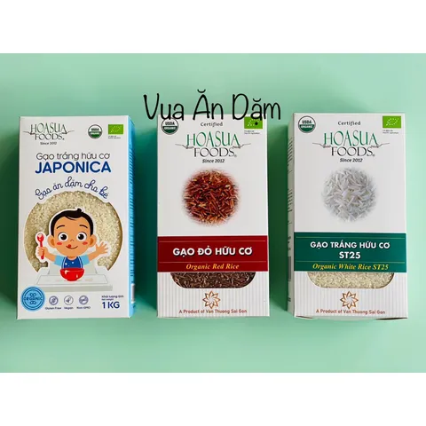 Gạo Hữu Cơ Hoa Sữa | Nàng Hương | HasaBio cho bé ăn dặm