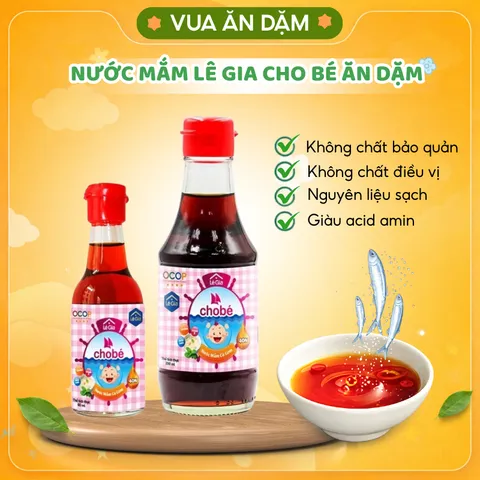 Nước Mắm Lê Gia cho bé ăn dặm