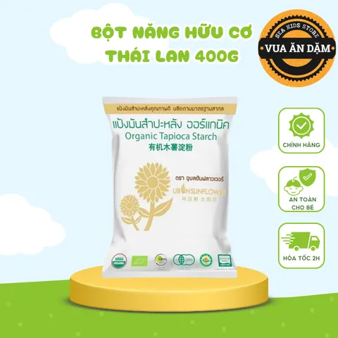 Bột năng hữu cơ Thái Lan BioBee cho bé ăn dặm và cả nhà
