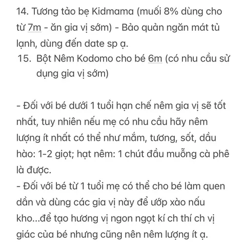 Combo Gia Vị Ăn Dặm Cho Bé Tổng Hợp Gia Vị Cho Bé Ăn Dặm