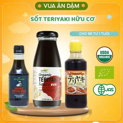 Sốt Teriyaki Hữu Cơ Lumlum | PB Farm 200ml cho bé từ 12m