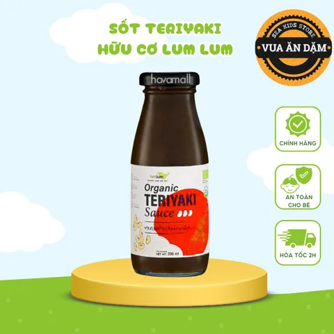 Sốt Teriyaki Hữu Cơ Lumlum | PB Farm 200ml cho bé từ 12m