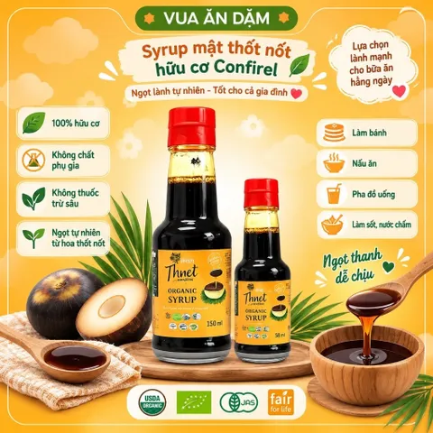 Syrup Mật Thốt Nốt Hữu Cơ Confirel
