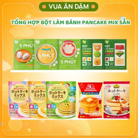 (Tổng Hợp) Bột làm bánh Pancake mix sẵn tiện dụng /Bột Muffin Cam/ Bột Làm Bánh Hotcake Topvalu