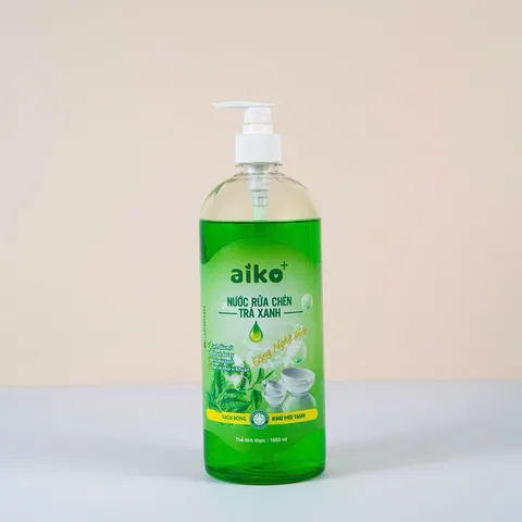 Nước rửa chén Aiko chai 1000ml-Công nghệ mới sạch bóng & khử mùi tanh