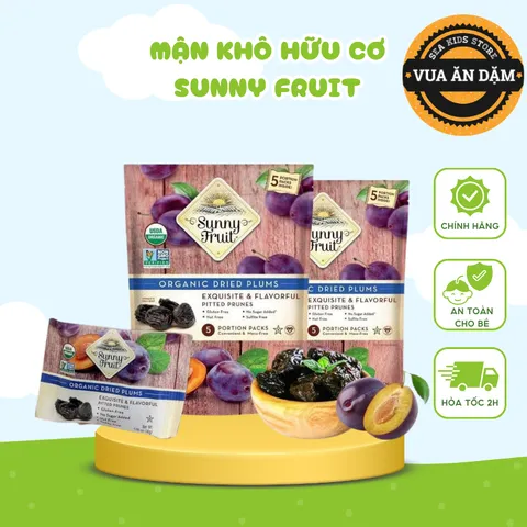 MẬN KHÔ hữu cơ Sunny Fruit giúp bé chống lại táo bón (06/2027)