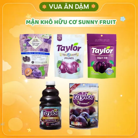 MẬN KHÔ hữu cơ Sunny Fruit giúp bé chống lại táo bón (06/2027)