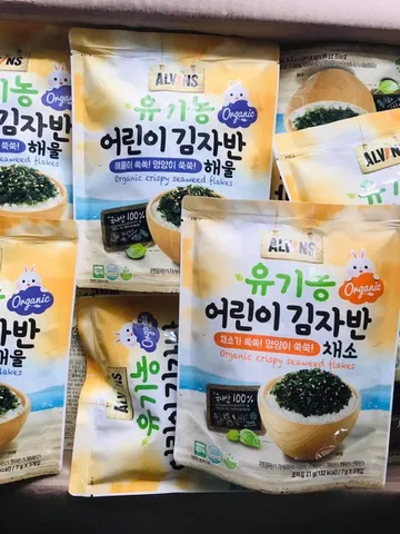 Rong biển rắc cơm hữu cơ Alvins cho bé