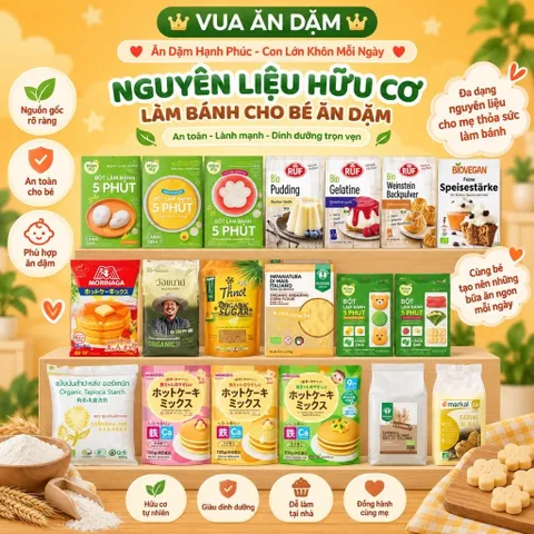 (Combo Bột Làm Bánh) Bột mì hữu cơ Bob’s Red Mill / Nguyên Liệu Hữu Cơ làm bánh cho bé ăn dặm
