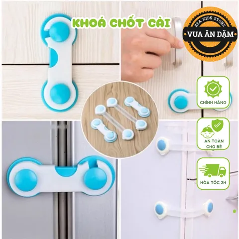 Khoá chốt cài tủ lạnh, tủ đồ, ngăn kéo an toàn cho bé