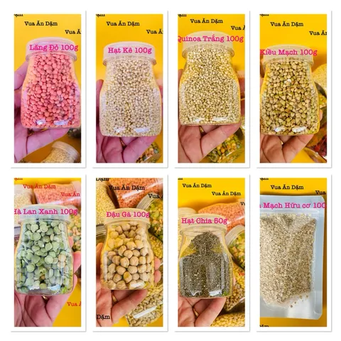 Combo Set 8 Loại Hạt Dinh Dưỡng cho bé ăn dặm
