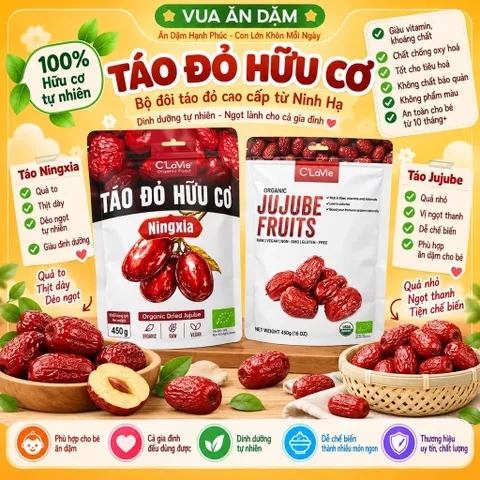 Táo đỏ hữu cơ Ninh Hạ / C'LAVIE