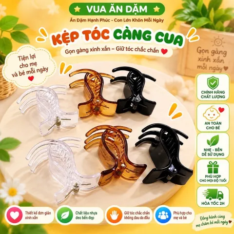 (Mẫu Mới) Kẹp Tóc Càng Cua xinh xắn