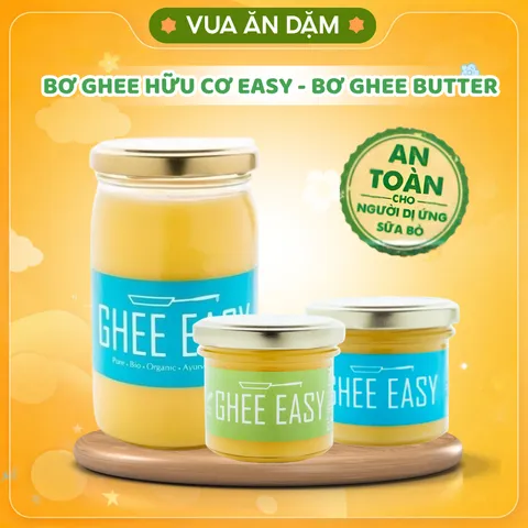  Bơ Ghee Hữu Cơ EASY–Ghee Butter Organic, Không Lactose, Giàu Dinh Dưỡng, Dành Cho Bé Ăn Dặm & Gia Đình