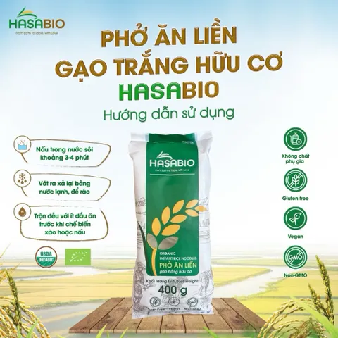 (Tổng Hợp) Bún gạo, Phở gạo, Bún lứt hữu cơ cho bé ăn dặm và cả nhà-HasaBio