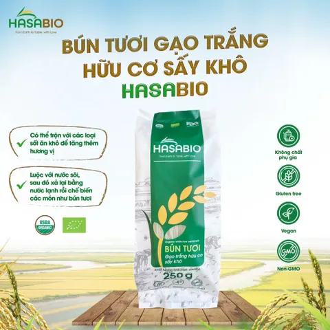 (Tổng Hợp) Bún gạo, Phở gạo, Bún lứt hữu cơ cho bé ăn dặm và cả nhà-HasaBio