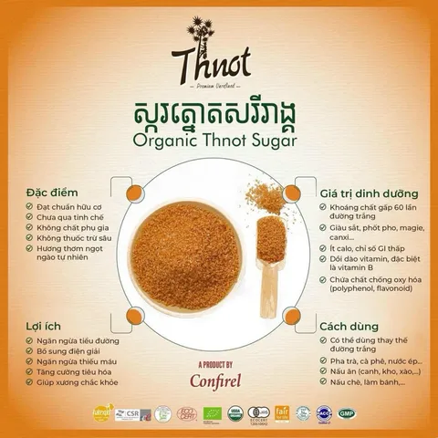 Đường Thốt Nốt Hữu Cơ Confirel