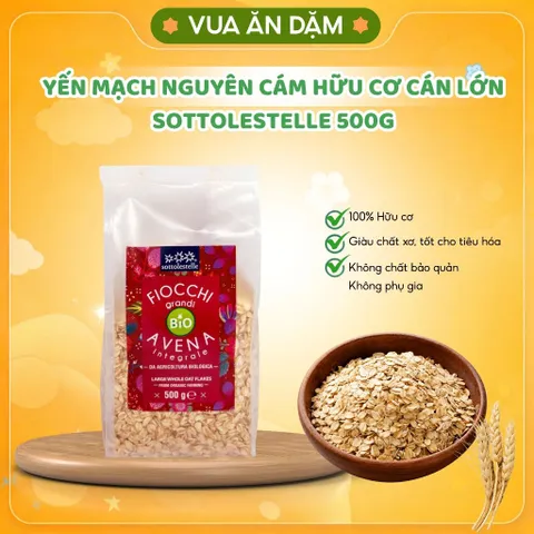 Yến Mạch Nguyên Cám Sottolestelle 500g Hữu Cơ Giàu Dinh Dưỡng Yến Mạch Ăn Kiêng Healthy