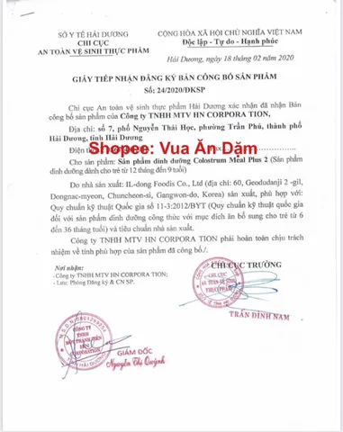 Sữa Non / Men vi sinh ILDONG Hàn Quốc